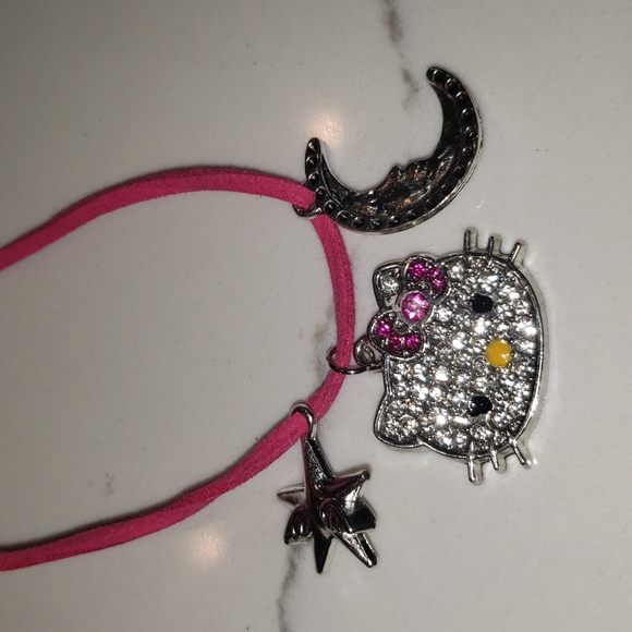 Hello Kitty Other - Hello Kitty moon and stars of love necklace